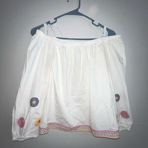 Floral off the shoulder top